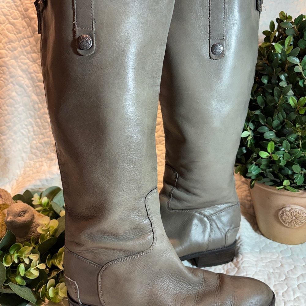 Sam Edelman Gray Leather Boots
